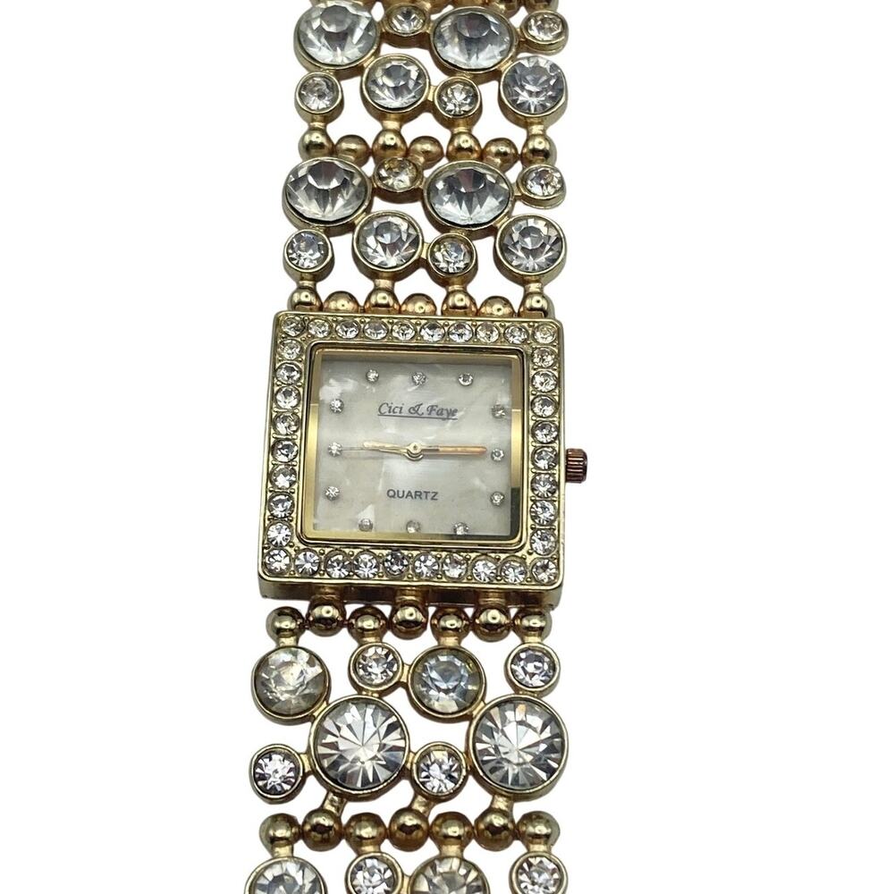 Cici & Faye Women's Watch 29mm - New Battery - Crystal Like Bezel and Band
